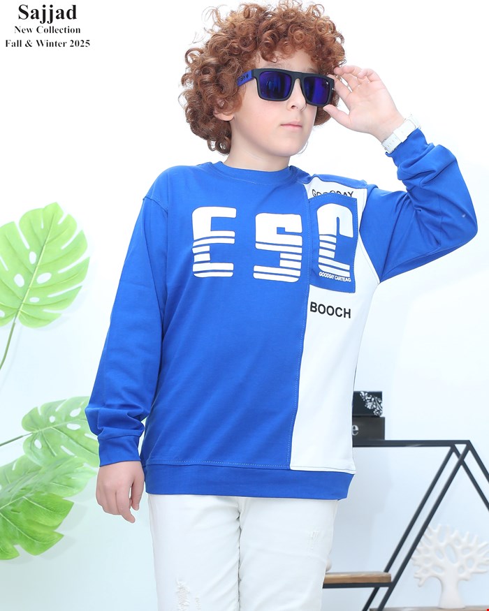 بلوز تک پسرانه طرح ESC سایز 60/65