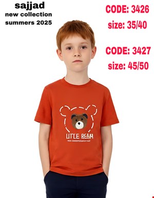 تیشرت تک پسرانه طرح bear